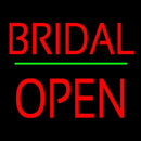 Bridal Block Open Green Line Handmade Art Neon Sign