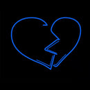 Broken Heart Handmade Art Neon Sign