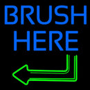 Brush Here Handmade Art Neon Sign