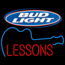 Bud Light Guitar Lessons Beer Sign Handmade Art Neon Sign