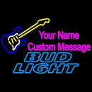 Bud Light Guitar Logo Beer Sign Handmade Art Neon Sign