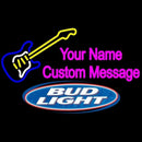 Bud Light Guitar Logo Beer Sign Handmade Art Neon Sign