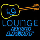 Bud Light Guitar Lounge Beer Sign Handmade Art Neon Sign