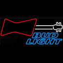 Bud Light Guitar Red White Beer Sign Handmade Art Neon Sign