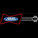 Bud Light Guitar Red White Beer Sign Handmade Art Neon Sign