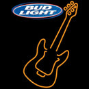 Bud Light Only Orange Guitar Beer Sign Handmade Art Neon Sign