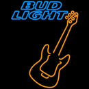 Bud Light Only Orange Guitar Beer Sign Handmade Art Neon Sign
