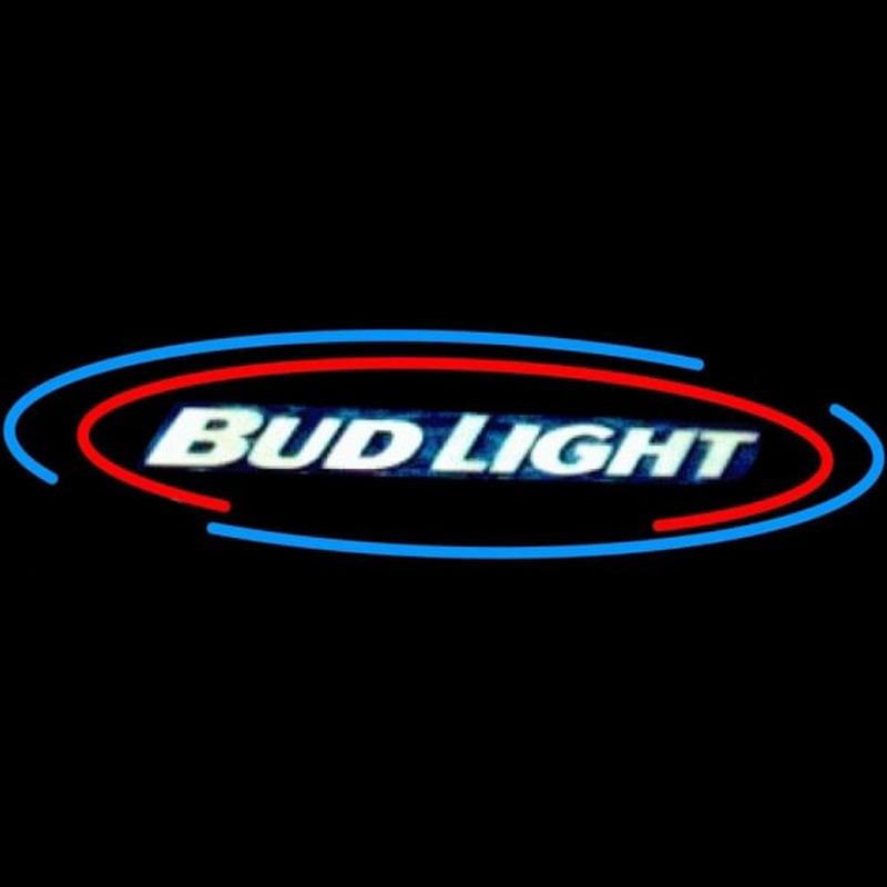 Bud Light Oval Large Beer Sign Handmade Art Neon Sign