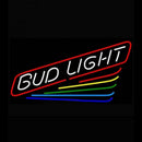 Bud Light Rainbow Beer Light Handmade Art Neon Sign
