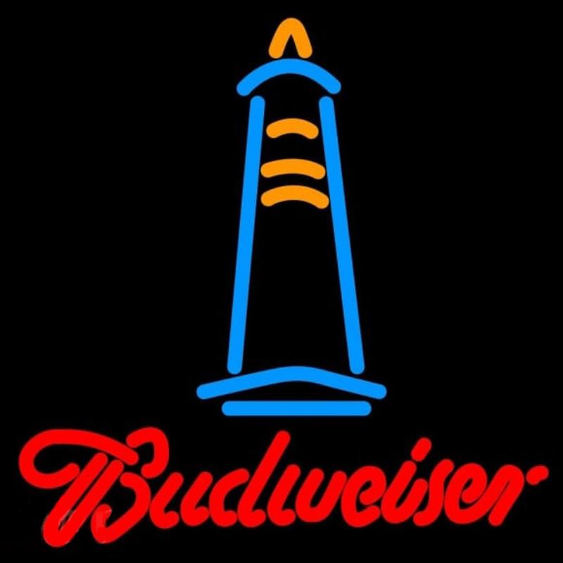 Budweise Lighthouse Beer Sign Handmade Art Neon Sign