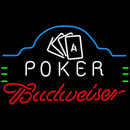 Budweiser Poker Ace Cards Beer Sign Handmade Art Neon Sign