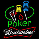 Budweiser Poker Ace Coin Table Beer Sign Handmade Art Neon Sign