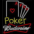 Budweiser Poker Ace Series Beer Sign Handmade Art Neon Sign