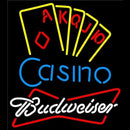 Budweiser Poker Casino Ace Series Beer Sign Handmade Art Neon Sign