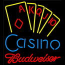 Budweiser Poker Casino Ace Series Beer Sign Handmade Art Neon Sign