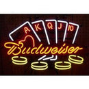 Budweiser Poker Handmade Art Neon Sign