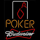 Budweiser Poker Squver Ace Beer Sign Handmade Art Neon Sign