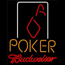 Budweiser Poker Squver Ace Beer Sign Handmade Art Neon Sign