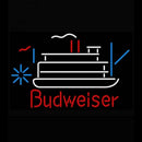Budweiser Riverboat Beer Light Handmade Art Neon Sign