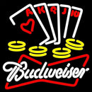 Budweiser White Poker Ace SeriesBeer Sign Handmade Art Neon Sign