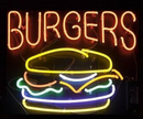 Burgers Neon Sign
