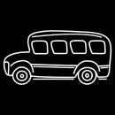 Bus For Kids Handmade Art Neon Sign