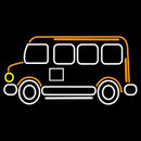 Bus Icon Handmade Art Neon Sign