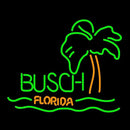 Busch Florida with Palm Tree Beer Sign Handmade Art Neon Sign