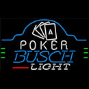 Busch Light Poker Ace Cards Beer Sign Handmade Art Neon Sign