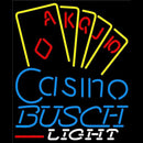 Busch Light Poker Casino Ace Series Beer Sign Handmade Art Neon Sign