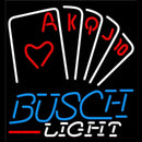 Busch Light Poker Series Beer Sign Handmade Art Neon Sign