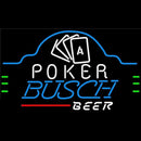 Busch Poker Ace Cards Beer Sign Handmade Art Neon Sign