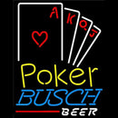 Busch Poker Ace Series Beer Sign Handmade Art Neon Sign