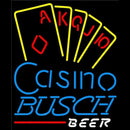 Busch Poker Casino Ace Series Beer Sign Handmade Art Neon Sign
