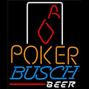 Busch Poker Squver Ace Beer Sign Handmade Art Neon Sign