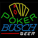 Busch Poker Yellow Beer Sign Handmade Art Neon Sign