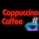 CAPPUCCINO COFFEE Handmade Art Neon Sign