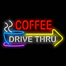 COFFEE DRIVE THRU Handmade Art Neon Sign