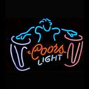 COORS LIGHT DRUM Handmade Art Neon Sign