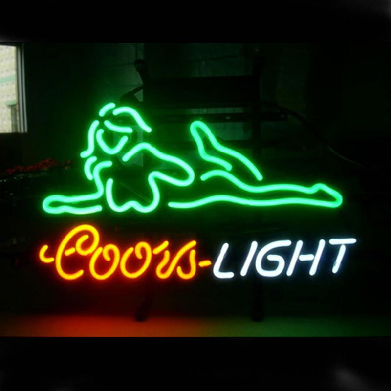 Professional  Coors Nude Girl Beer Bar Open Neon Signs