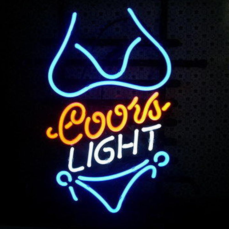 Professional  Coors Purple Bikini Neon Sign