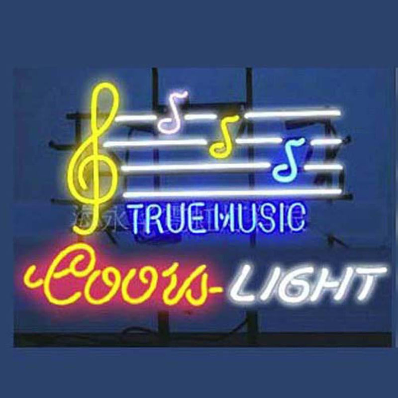 Professional  Coors True Music Beer Bar Open Neon Signs