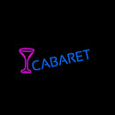Cabaret With Wine Glass Handmade Art Neon Sign