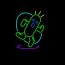 Cactuar Handmade Art Neon Sign
