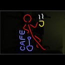 Cafe man Handmade Art Neon Sign