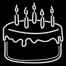 Cake St Birthday Handmade Art Neon Sign