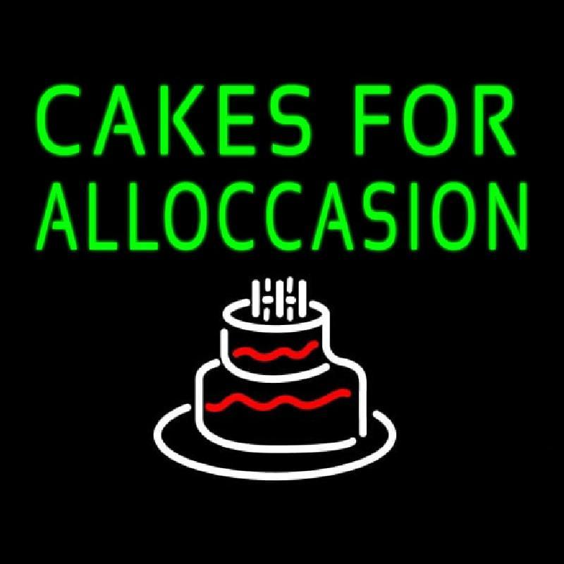 Cakes For All Occasion Handmade Art Neon Sign
