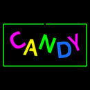 Candy Rectangle Green Handmade Art Neon Sign