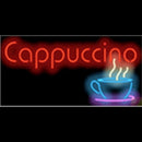 Cappuccino Cafe Food Handmade Art Neon Sign