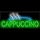 Cappuccino Cafe Food Handmade Art Neon Sign